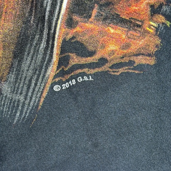 Sturgis 2019 Black Hills Biker Rally Black AOP Tshirt Size XL - Picture 4 of 9